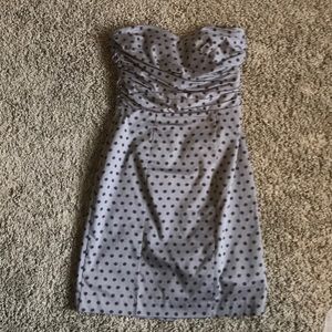 H&M Strapless Polka Dot Dress